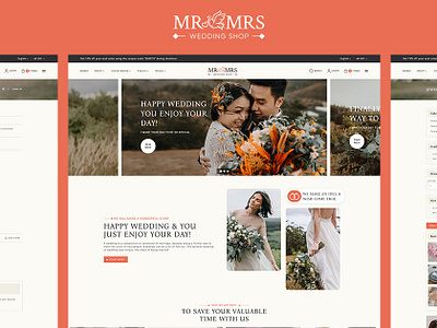 Mr&Mrs – Wedding Studio & Apparel – eCommerce Responsive Theme apparel boutique clean couple crafted design ecommerce fashion gifts illustration jewelry minimal opencart prestashop shopify templatetrip wedding wedding dress woocommerce wordpress