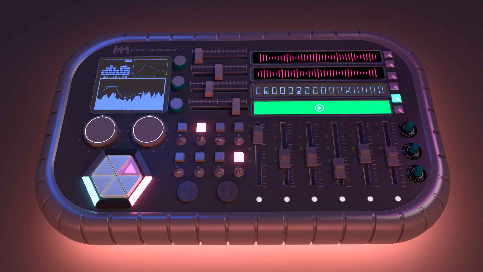 VST plug-in design 3d modeling ui