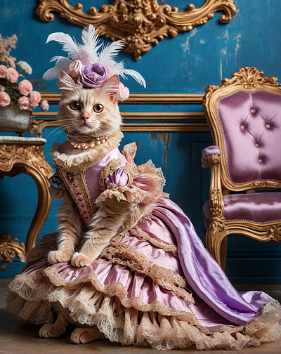 AI Cat Dressing Style ai ai art cat pet photography stable diffusion