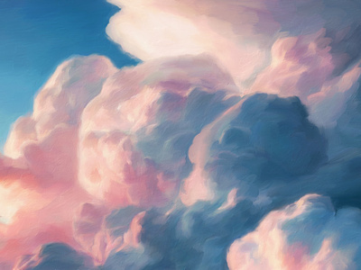 Clouds Digital Oil Painting adobe fresco cloud clouds digital oil painting digital painting dream dreamy illustration imagine nature oil painting painting sky