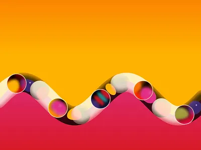 Tubular Balls animation cavalry design generative motion graphics procedural vector