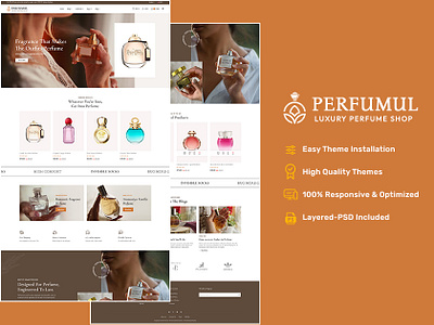 Perfumul – Luxury Perfumes & Cosmetics Stores – eCommerce accessories beauty cosmetics design ecommerce fashion fragrance illustration luxury minimal opencart perfumes perfumul prestashop shopify templatetrip theme woocommerce wordpress