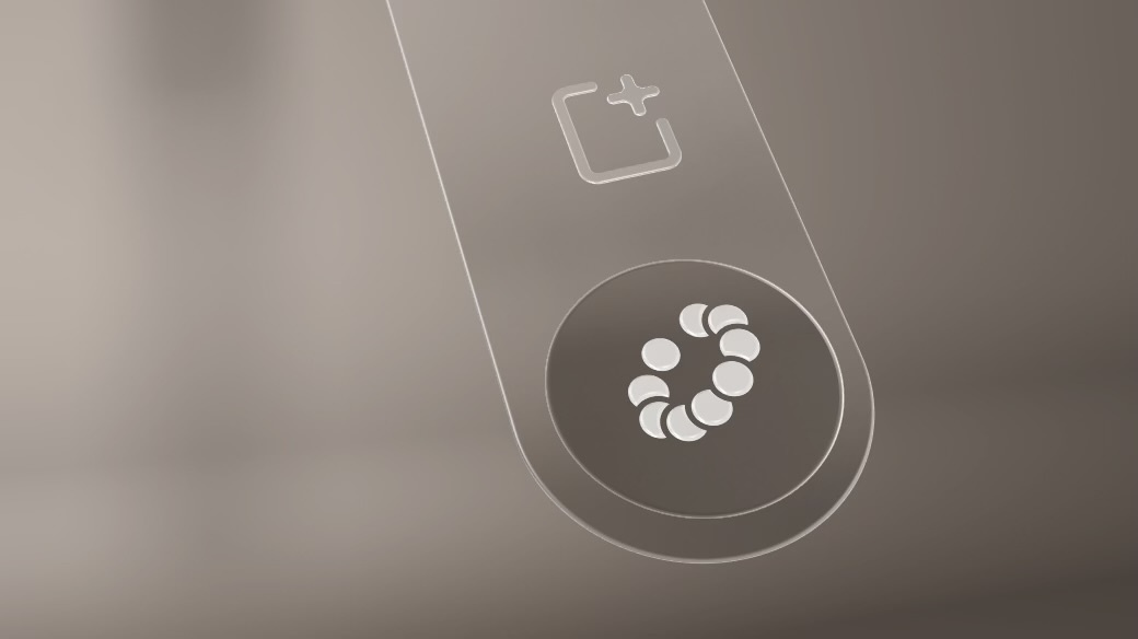 Frosted Glass 3d branding logo ui vision pro