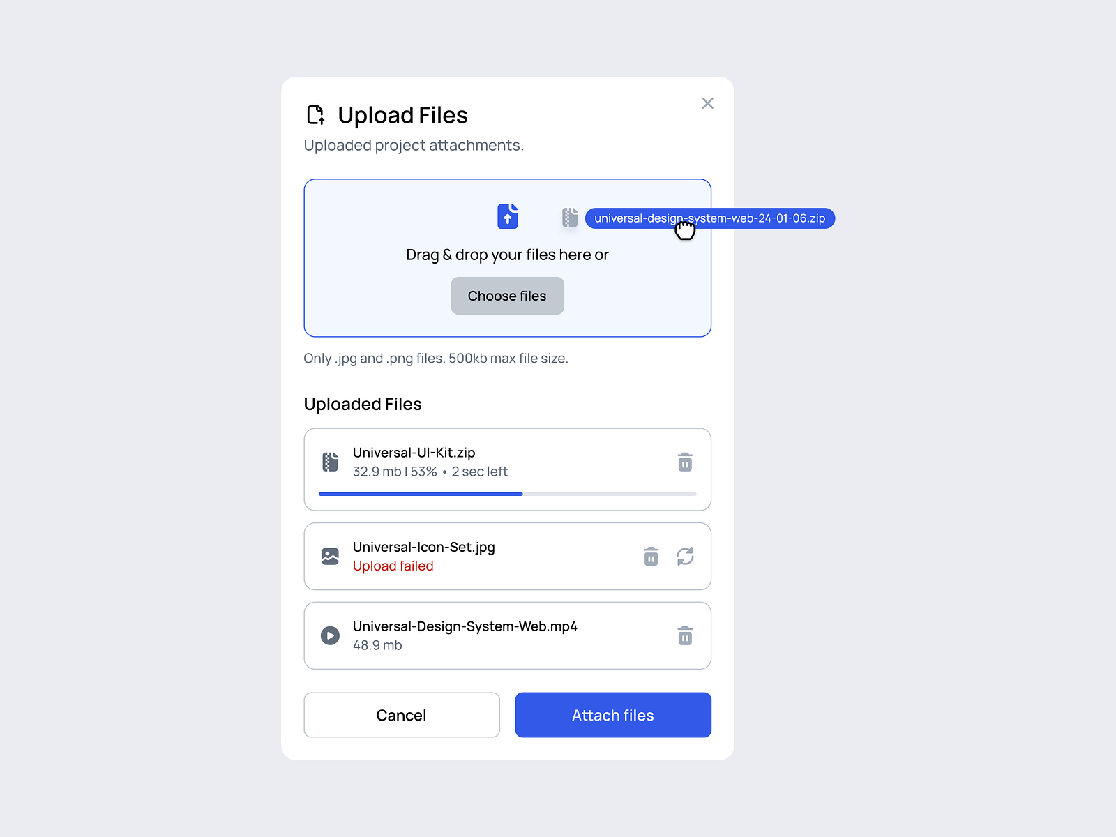 Upload Files by Dima Groshev | 123done on Dribbble