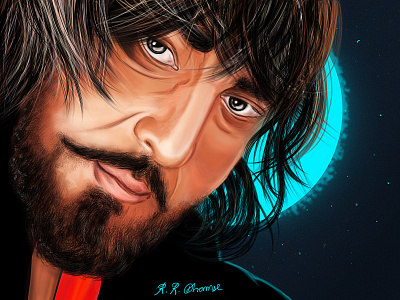Khalnayak - Sunjay Dutt (Indian Film Superstar) artwork bollywood digital digitalart digitalartist digitalpainting illustration sanjaydutt