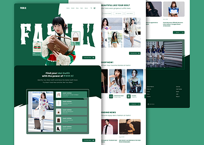 FASH.K Web UI Design fashion fashion web fashion web design korean kpop kpop fashion ui web design