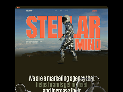 Stellar Mind: Website design design graphic design typography ui ux uxdesign webdesign