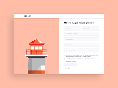 Perseus – Create an account design ui ux