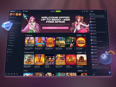 PixBet - Online Crypto Casino blockchain casino casino banner casino games crypto crypto casino gambling game game thumbnails gaming home page igaming online casino online chat