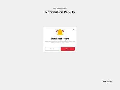 Daily UI Challenge #5 modal notification popup ui uichallenge ux uxui