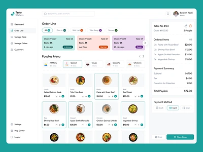 Restaurant POS System - Tasty Station cashier store dashboard cashier food delivery halal pos pos dashboard pos landing page pos system pos system orders restaurant pos system retail pos system saas marketing dashboard saas pos dashboard sales dashboard sales management dashboard sales marketing dashboard ui uiux design web design website