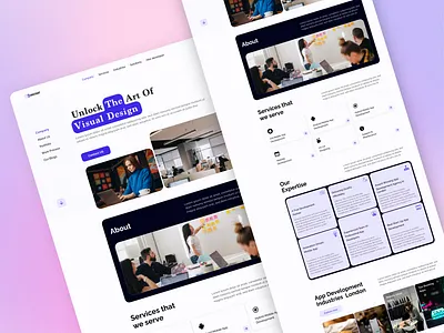 Corporate Website Ui design app branding compnay design graphic design illustration landing page mobile ui ux web website design