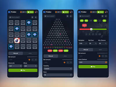 PixBet - Mobile Casino Games blockchain casino crypto crypto casino double gambling game gaming igaming mines game mobile casino mobile game online casino plinko provably fair