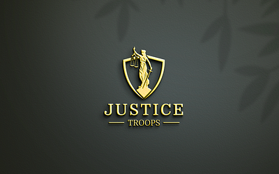 Justice Troops Logo creative design creative logo justice justice logo logo design