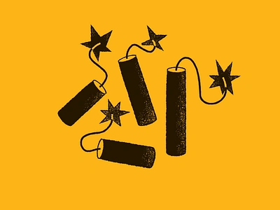 Dynamite or Firecrackers... adobe illustrator best illustration conceptual illustrator dynamite editorial editorial illustration editorial illustrator firecracker illustration illustrator james olstein james olstein illustration jamesolstein.com spot editorial illustrator texture vector xerox