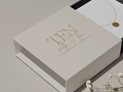 TEN With Love - Permanet Jewelry - Logo Design graphic design minimal