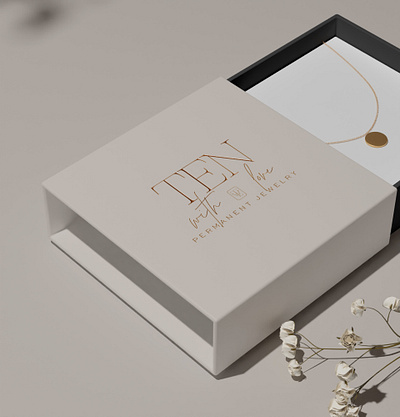 TEN With Love - Permanet Jewelry - Logo Design graphic design minimal