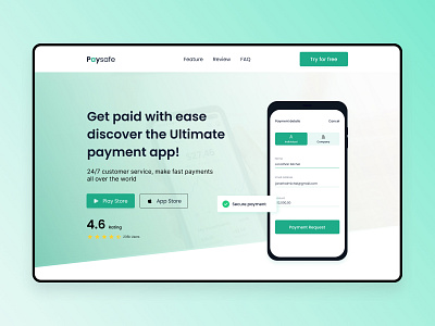 Paysafe - Web UI figma finance landing page ui visual visual design web website