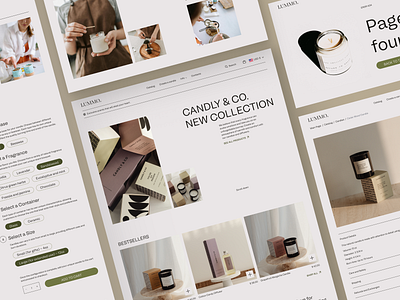 E-commerce | LUMMO - candle shop design ecommerce ui uiux user interface ux visual design web design