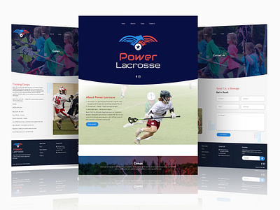 Lacrosse Website UI Design | Landing Page animation branding design figma graphic design logo ui uiux