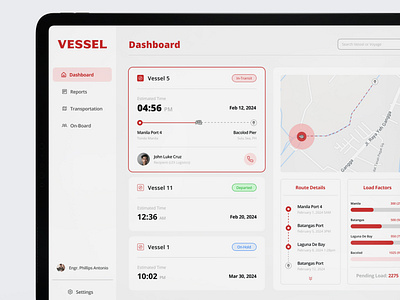 Vessel Dashboard app design dashboard mobile design mobiledesign product design ui userexperience userinterface ux visual design web app