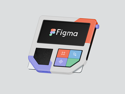 Retro devices: Figma 3d 3d modeling abstract blender concept design device figma gameboy illustration model modern retro ui