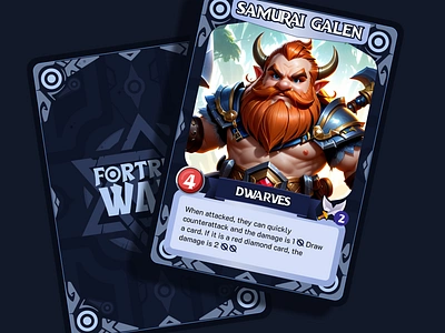 Fortress Wars Card Game ai ai generated board game branding card card design card game game graphic design hero illustration logo