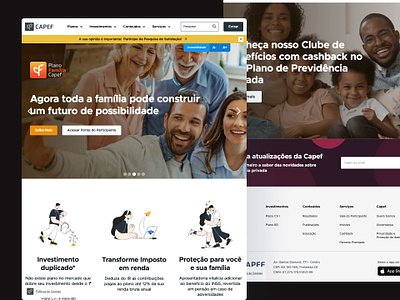 Landing Page - Capef branding illustration institutional institutional website landing page redesign ui ui design user experience design ux ux design webdesign