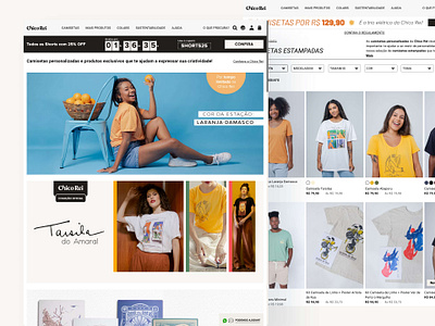 Ecommerce Website - Chico Rei branding design ecommerce ecommerce website landing page ui ui design ux design webdesign