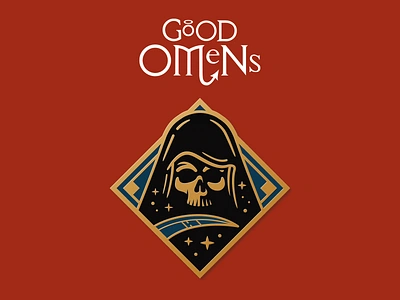 Good Omens - Official Enamel Pin 011 - Death adobe badge death fantasy good omens graphic design grim reaper illustrator kickstarter merchandise minimal neil gaiman product skull terry pratchett tv show vector