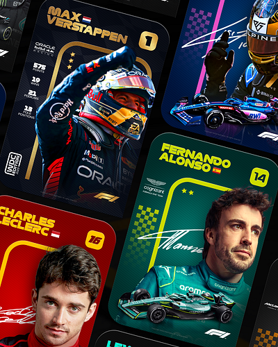 F1 DECKS | Formula 1 collectable cards cards collectable design graphic design motorsport print racing