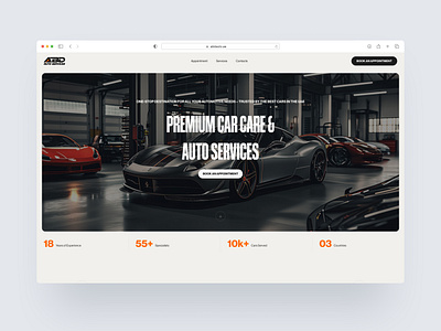 ABD Auto Service Website auto design midjourney ui ux webdesign webflow website