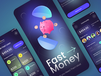 Finance app - Emergency Finance app app bank online banking app branding business design emergency finance app fast money finance finance app illustration mobile app mobile design money transfer startup transfer money app ui ui visual design ux design website