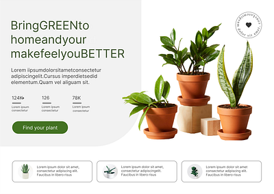 Plant website pt1 graphic design ui web design