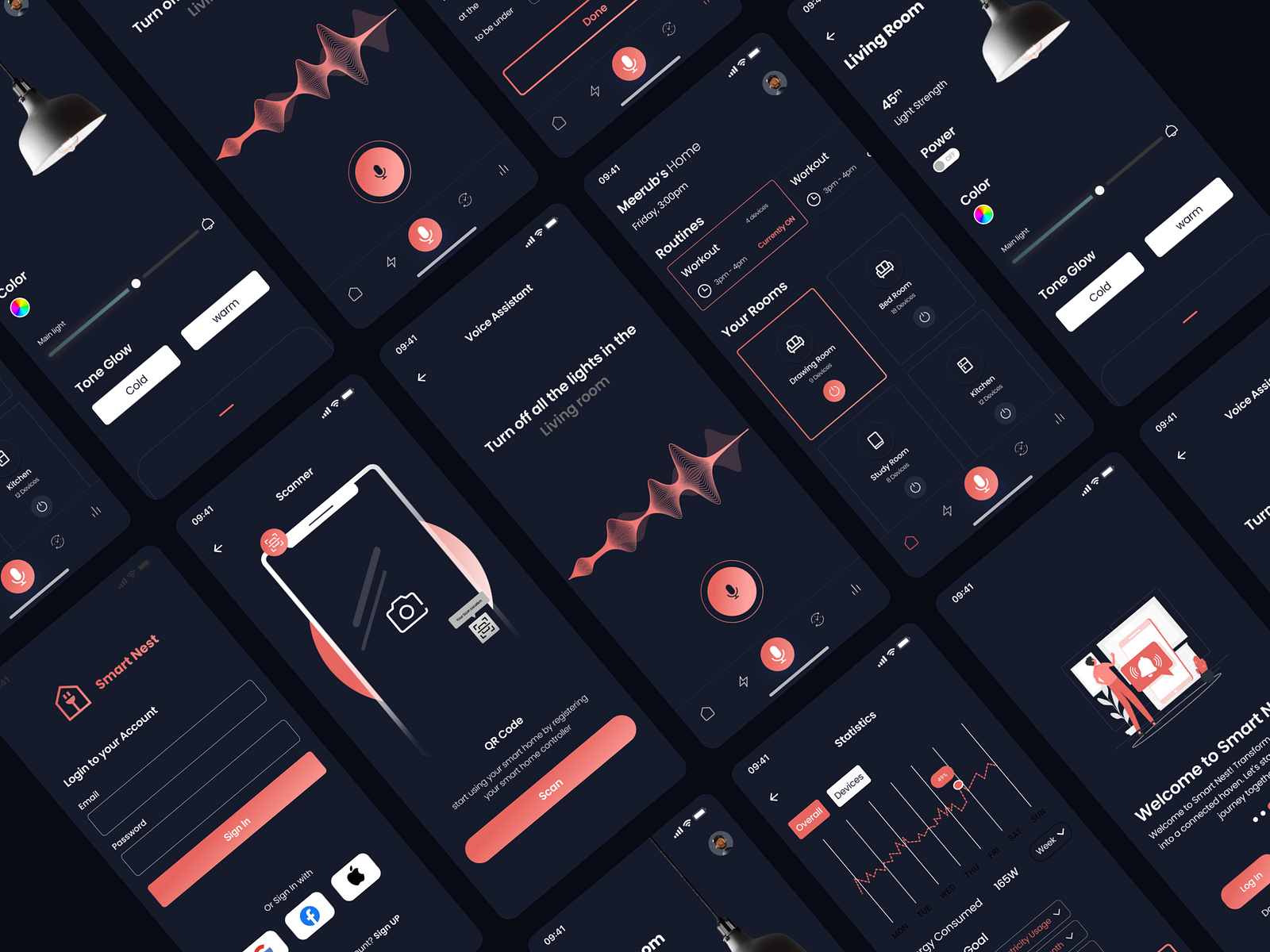 Smart Home UI UX Design by Humaira Pirwani on Dribbble