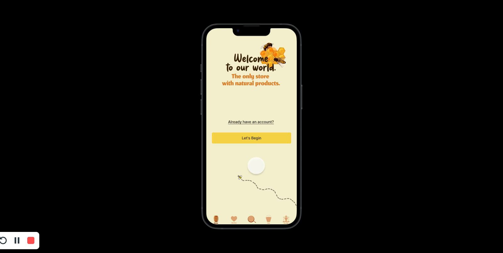 Loading animation honeybee by Ranjith N on Dribbble