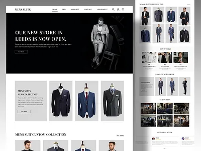 Mens Fashion Website designinspiration ecommercewebsite fashionwebsie ui uidesign uiux uiuxinspiration userdashboard userexperience userinterface ux uxdesign webdesign webmockup website design website template websiteuiux websitewireframe webuiux wireframe