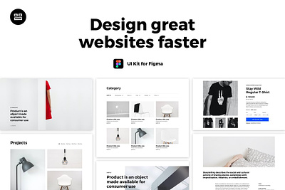 Modularity Figma Web Design UI Kit 8px grid assets components features section footer grid layout header hero section mobile ui kit modularity product section styles tablet mockup ui kit web typography website section