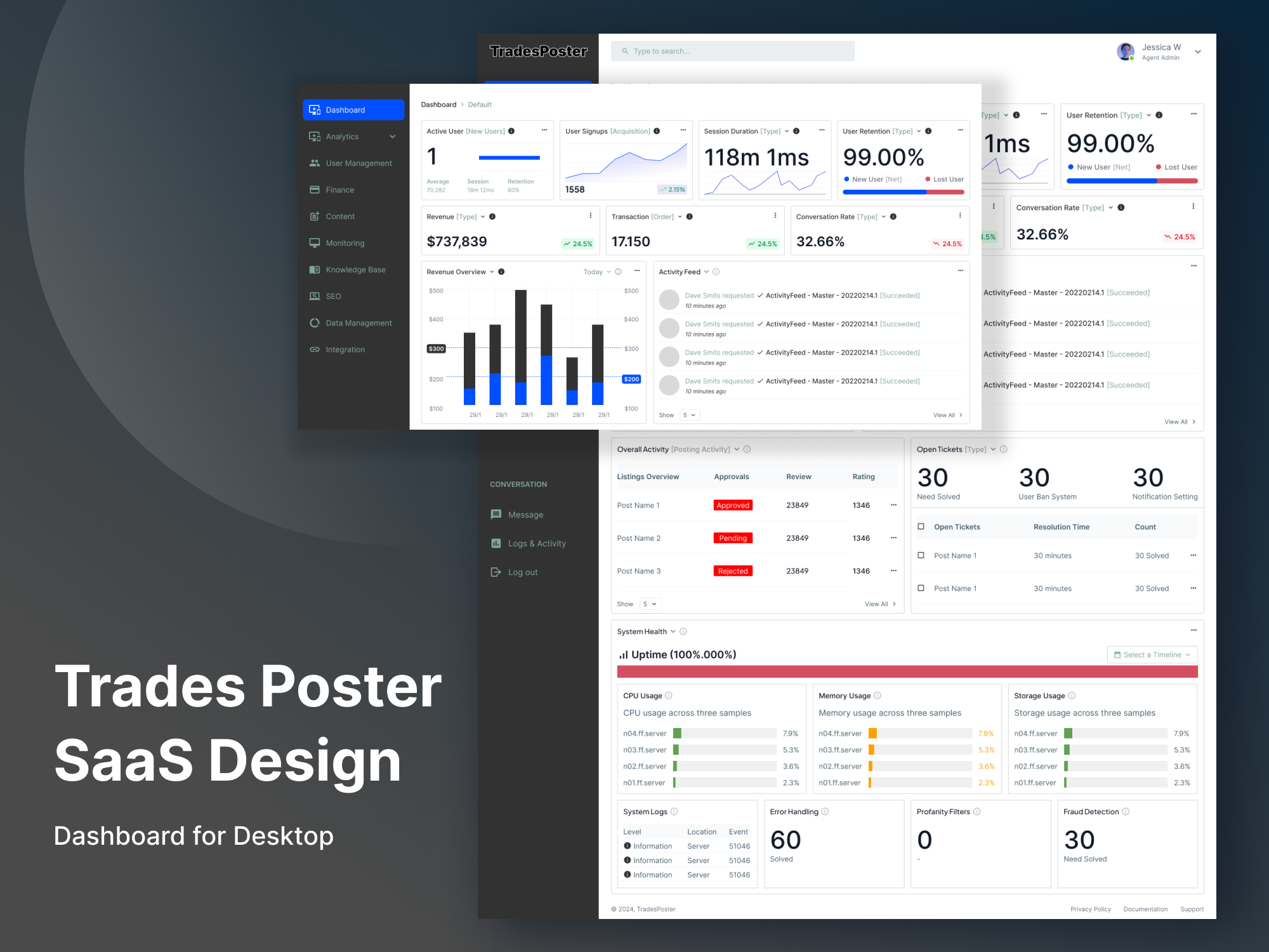 Example of Custom UI/UX Design For Websites & Saa S