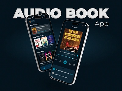 Harmony Hearing - Audio Book App UI / UX app design audio books audio streaming graphic design kuku fm latest trend in ui music apps spotify ui ui ux uiux