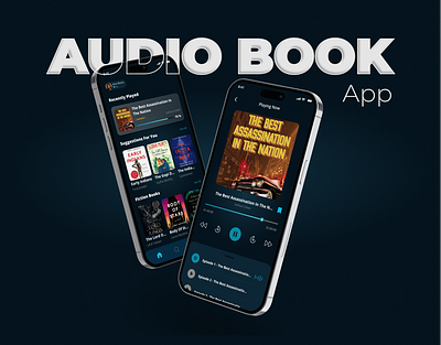 Harmony Hearing - Audio Book App UI / UX app design audio books audio streaming graphic design kuku fm latest trend in ui music apps spotify ui ui ux uiux