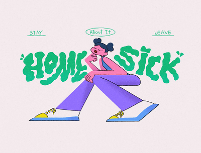 Homesick artwork brandingillust creative design digitalart drawing graphicdesign home homesick illstrator illust illustration photoshop sick