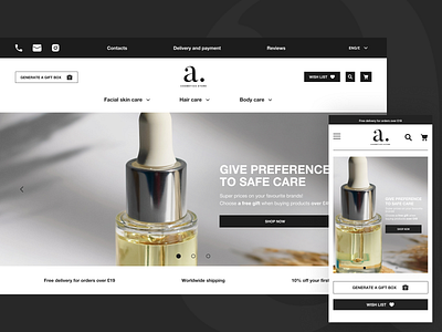 E-COMMERCE | ALLURE COSMETICS STORE | UI/UX | WEB DESIGN adaptive design branding ecommerce figma interaction design logo mobile responsive ui uiux ux web design website