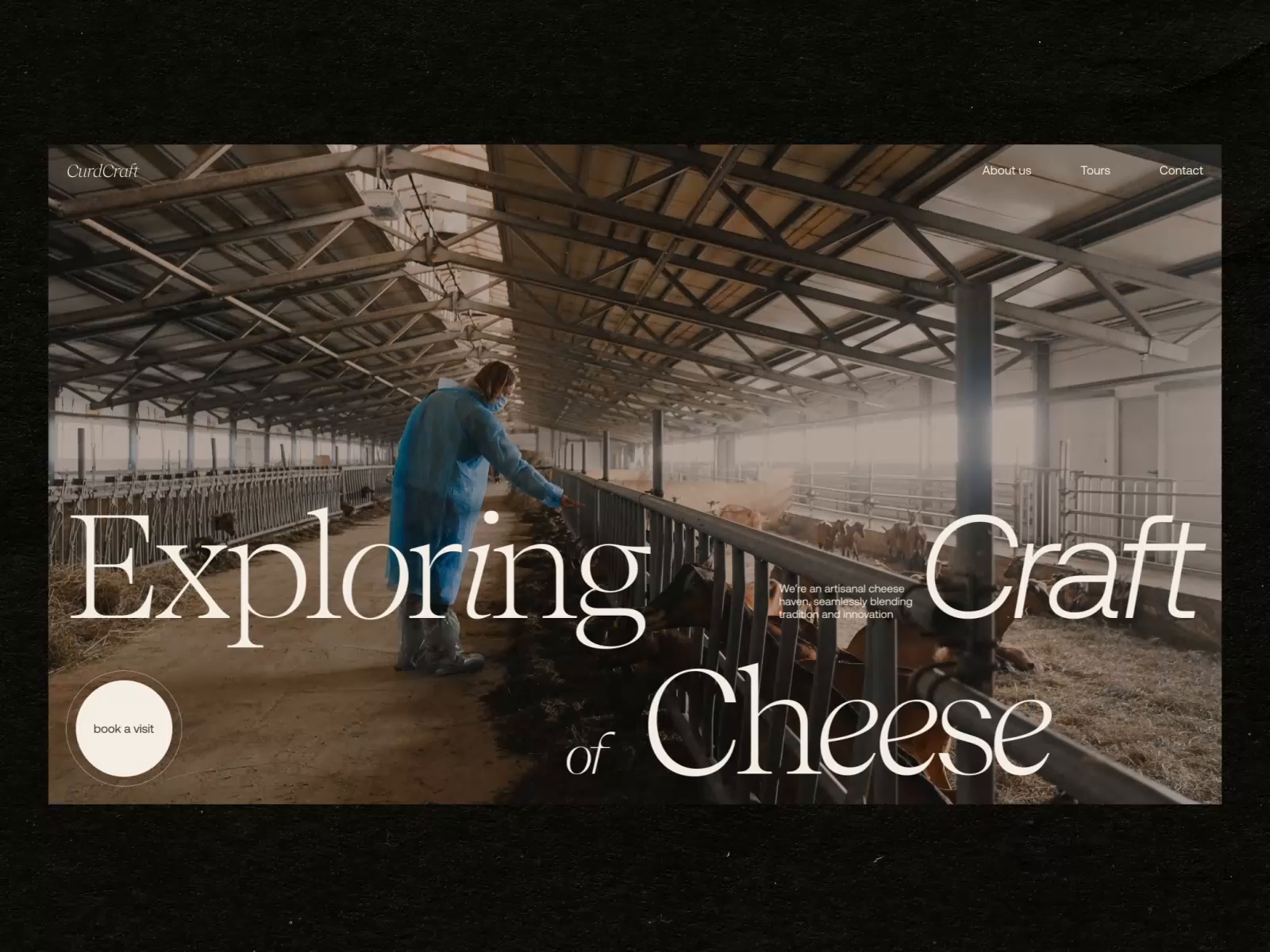 Cheese Producer Website Home Page Design by tubik UX for tubik on Dribbble