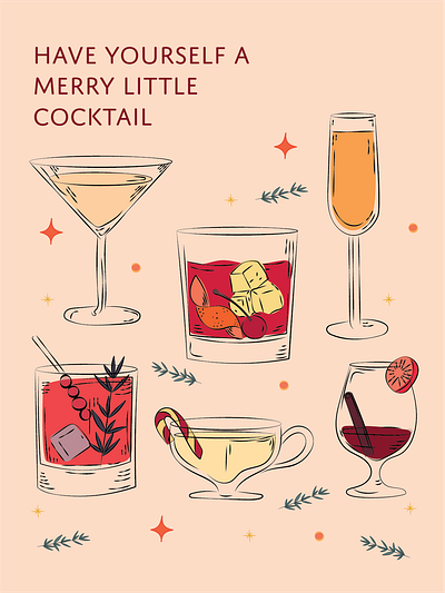Christmas Card branding design graphic design illustration typography