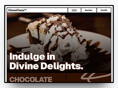 ChocoChoco - Ice Cream company website branding design graphic design landing page ui web design website