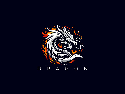 Dragon Logo dragon dragon design dragon fire dragon logo dragon vector dragon vector logo dragons dragons logo fire dragon