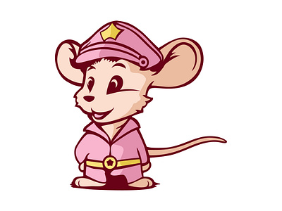 Mouse Wearing Police Uniform Illustration animation brigade detective drawing enforcement enforcer furry law graphic design guardian illustration justice law mice mouse officer patrol tiny uniform vector