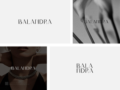 BALANDRA fashion logo logo design luxury minimal modern logo wordmark