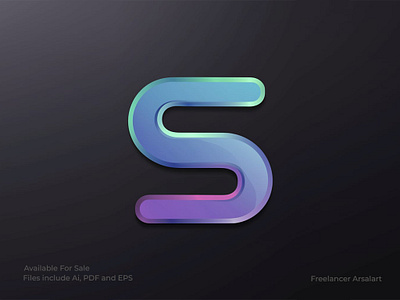 Modern 3D letter S logo - For Sell 3d logo for sell 3d logo s ai company logo letter s logo logo s 3d modern s logo new s logo tech letter s logo